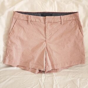 Tommy Hilfiger Women's Hollywood 5" Pink Gingham Chino Short Size 8 EUC